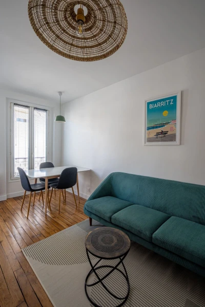 Salon deux pièces à Levallois, Marion Millet Architecte 