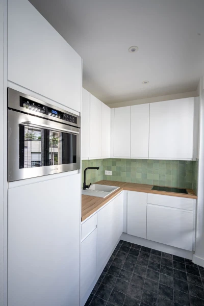 Aménagement petite cuisine Levallois, Marion Millet Architecte 