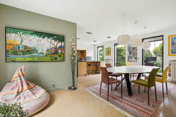 Rénovation maison Asnières sur Seine : salle à manger 